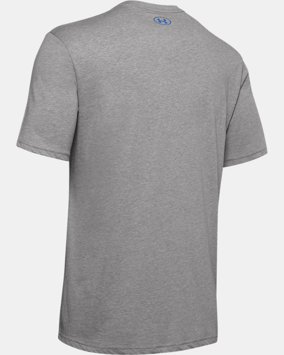 Men's UA GL Foundation Short Sleeve T-Shirt, Gray, pdpMainDesktop image number 6